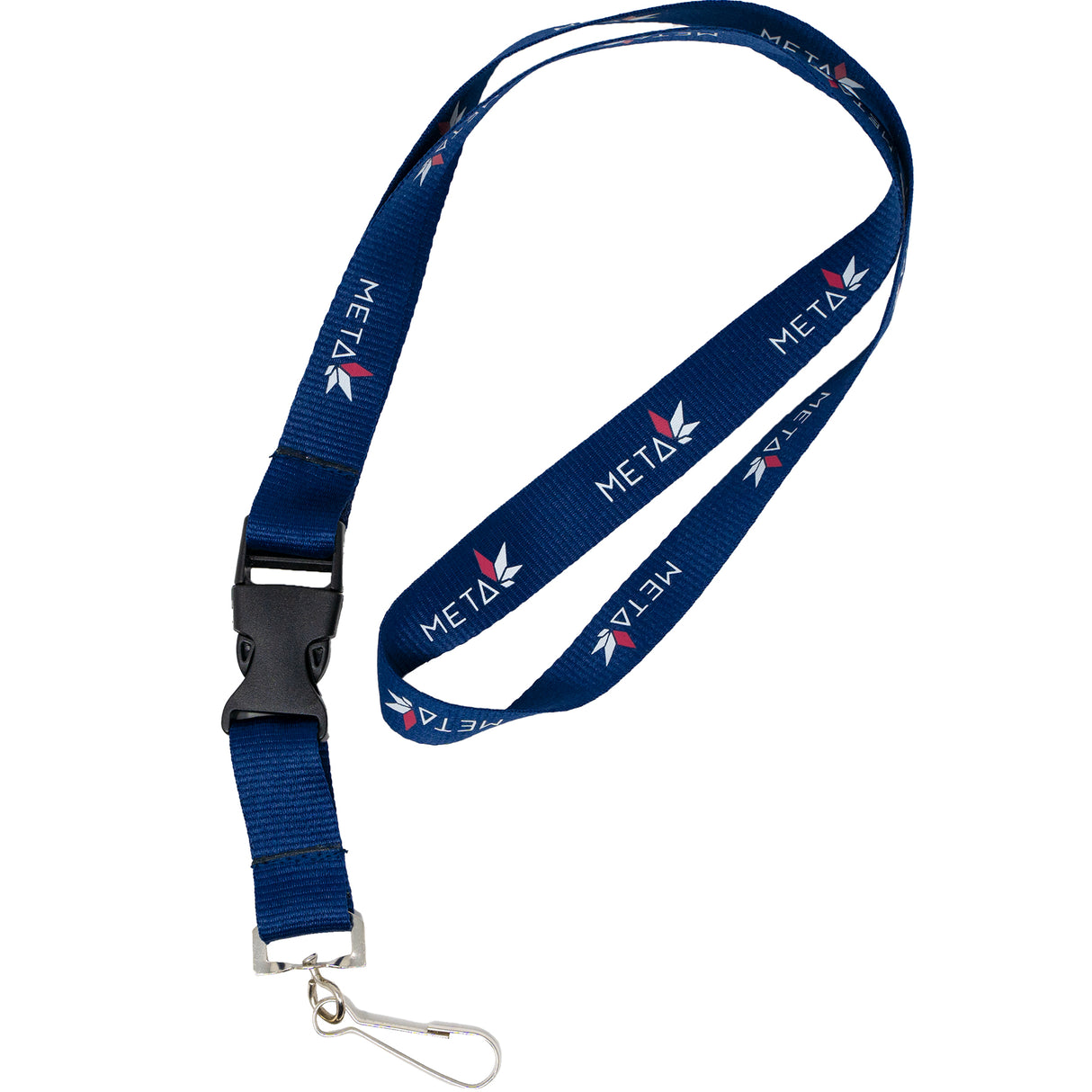 Silkscreened Flat Polyester Lanyard - 3/4" W x 36" L