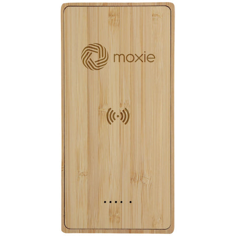 Bamboo 10,000mAh Solar/Wireless Powerbank