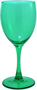 Pinot wine 8.5oz emerald coloured glass