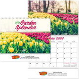 Full Colour Garden Splendor Spiral Wall Calendar