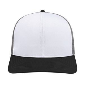 000379 Cap America Poly/Cotton Trucker Mesh Back Cap