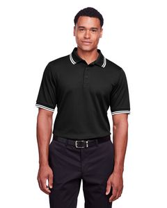 Devon and Jones CrownLux Performance® Men's Plaited Tipped Polo
