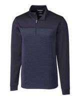 Cutter & Buck Traverse Stretch Stripe Eco Quarter Zip Mens Pullover