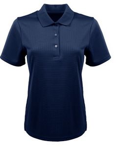 Zorrel® Ladies' Paseo Dot Stripe Jacquard Stripe Polo Shirt