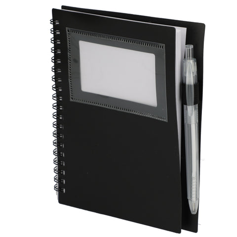 5'' x 7'' FSC® Recycled Star Spiral Notebook with Pen