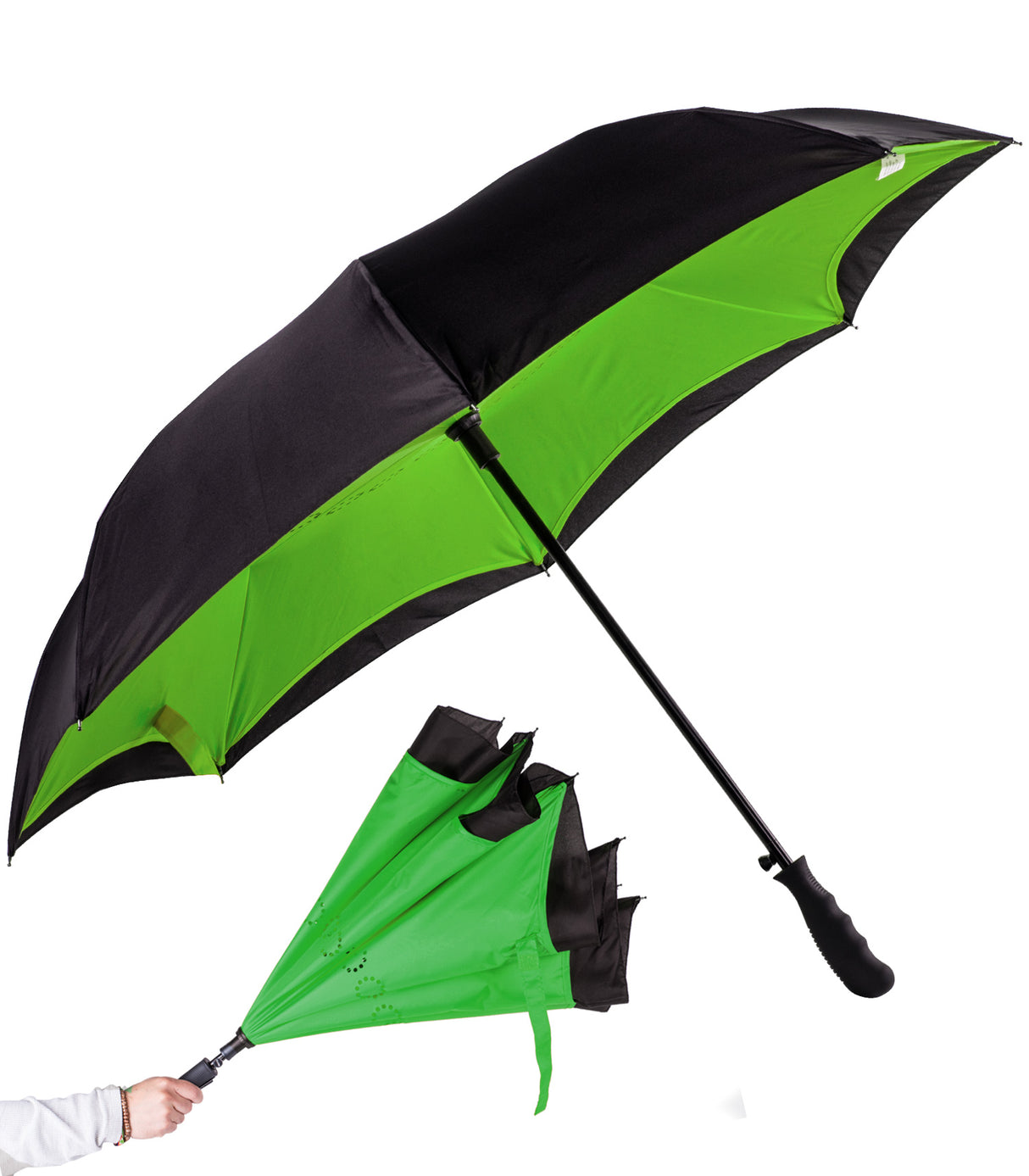 black-lime-green