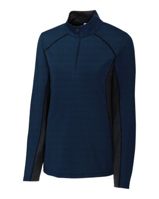 Clique Ice Pique Colorblock Womens Half Zip Tech Pullover