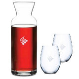 ~ Domaine & Lyric Set, 1 carafe, 2 wine glasses in a Shadow Gift box