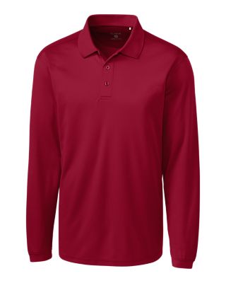 Clique Ice Pique Mens Long Sleeve Tech Polo