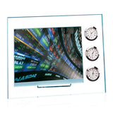 Dateline Clock/Frame - Jade/Chrome