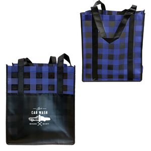Lumberjack Plaid Laminated Tote
