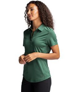 Cutter & Buck Prospect Eco Textured Stretch Recycled Womens Short Sleeve Polo