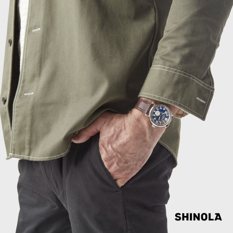 Shinola® Runwell Watch - Midnight Blue/Cattail