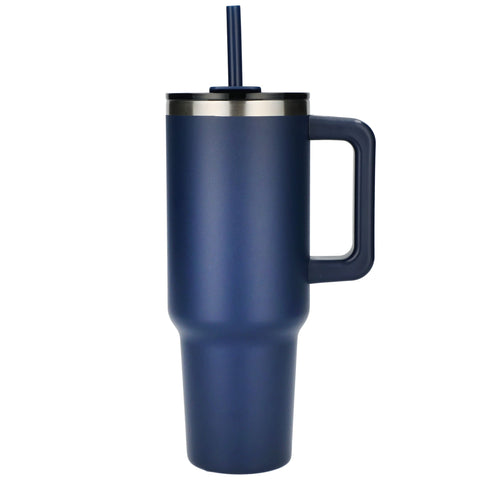 Pinnacle 40 oz Vacuum Insulated Eco-Friendly Travel Tumbler With Straw
