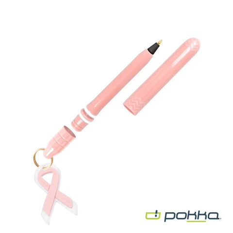 Pokka? Pocket Pen w/Dock & Gold Keyring & Charm