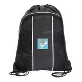 Surf Drawstring Backpack with Pocket