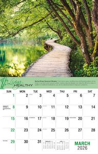 Galleria Wall Calendar 2026 Living Healthy