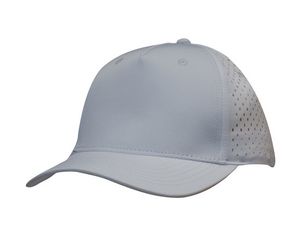 000970 Premium Pioneer Sports 5 Panel Twill Cap w/Tear Drop Perforations