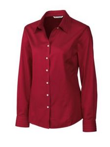 Cutter & Buck Epic Easy Care Fine Twill Womens Long Sleeve Dress Shirt