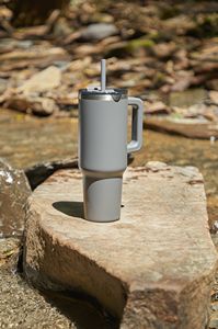 Pinnacle 40 oz Vacuum Insulated Eco-Friendly Travel Tumbler With Straw