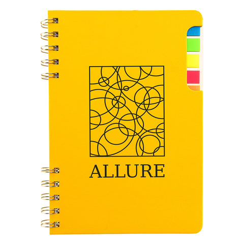 Praxis Recycled Spiral Notebook with Sticky Flags
