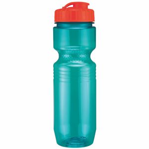 Aqua Blue/Translucent Orange Lid Blank