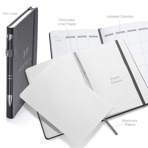 Eccolo® Memphis Journal w/Elastic Pen Loop - (M)
