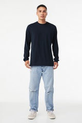 Solid Navy Blue Triblend Blank