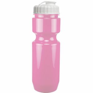 22 Oz. Bike Bottle w/ Flip Top Lid - Solid Colors