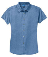 Port & Company® Ladies' Short Sleeve Value Denim Shirt