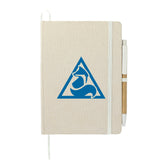 5'' x 7'' Organic Cotton Bound Notebook w/Pen