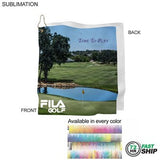 72 Hr Fast Ship - Microfiber Suede Shammy Golf Towel, Finished size 15x15, Sublimated