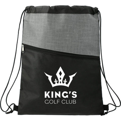 Cross® Weave Zippered Drawstring Bag