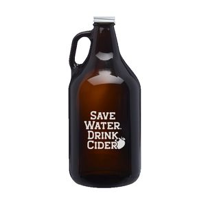 64 Oz. Homebrew Amber Glass Growler