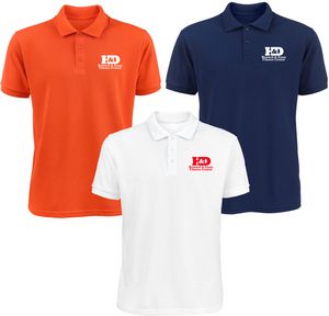 Screen Printed Men's 50/50 Polo Shirt