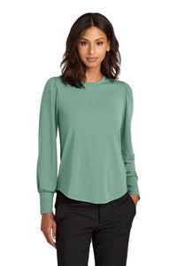 Mercer+Mettle® Womens Stretch Jersey Long Sleeve Blouson Top