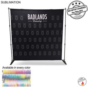 000564 8' Exhibitor Expanding Display Kit, Media Wall, Backdrop, with Full Color Graphics, NO SETUP CHARGE