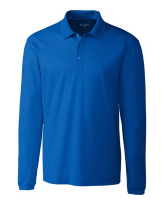 Clique Ice Pique Mens Long Sleeve Tech Polo