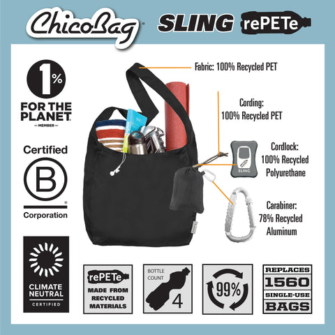 ChicoBag Sling rePETe + Refine Crossbody Tote