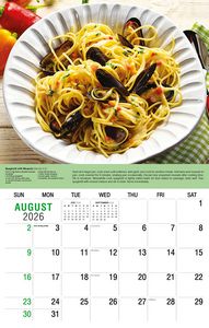 Galleria Wall Calendar 2026 Recipes