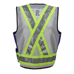 Royal Blue/Silver/Yellow Blank Back