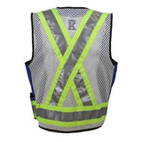 Royal Blue/Silver/Yellow Blank Back