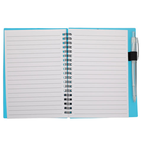 5'' x 7'' FSC® Recycled Star Spiral Notebook with Pen