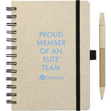 5'' x 7'' FSC® Mix Wheat Straw Notebook with Pen