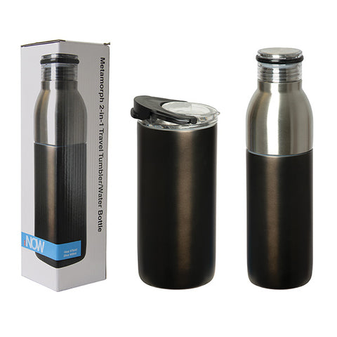 Metamorph 2-In-1 Stainless Steel Travel Tumbler Bottle