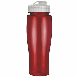 24 Oz. Contour Translucent Bottle w/ Flip Top Lid