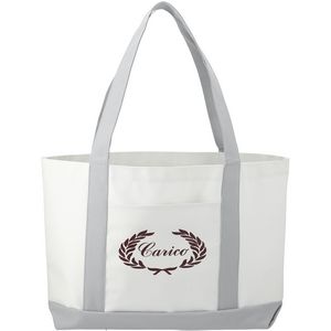 000271 Large Canvas Boat Tote Bag