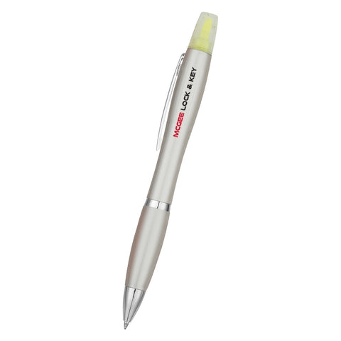 Twin-write Pen With Highlighter
