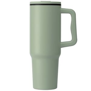 000713 Polar - 40 oz. Stainless Steel Tumbler with Plastic Liner and Straw