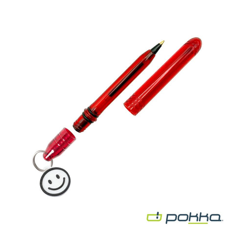 Pokka? Pocket Pen w/Dock & Chrome Keyring & Charm